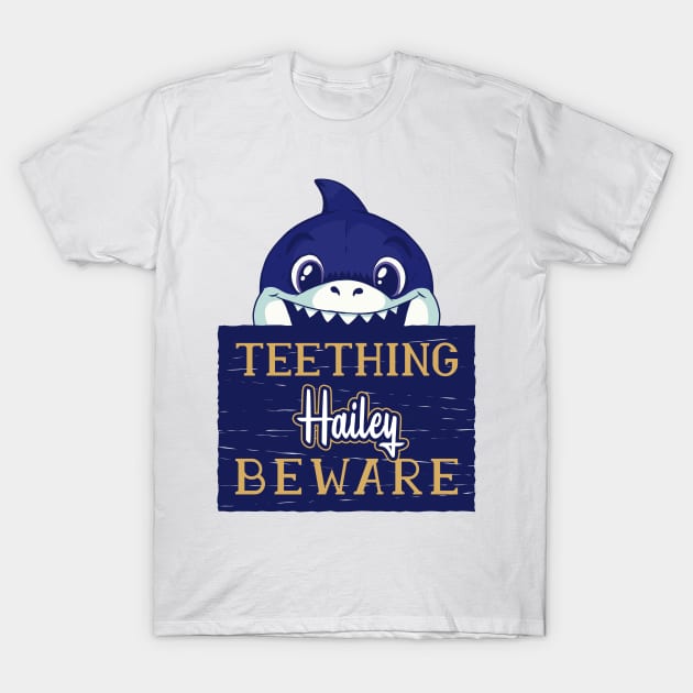 Hailey - Funny Kids Shark - Personalized Gift Idea - Bambini T-Shirt by Bambini